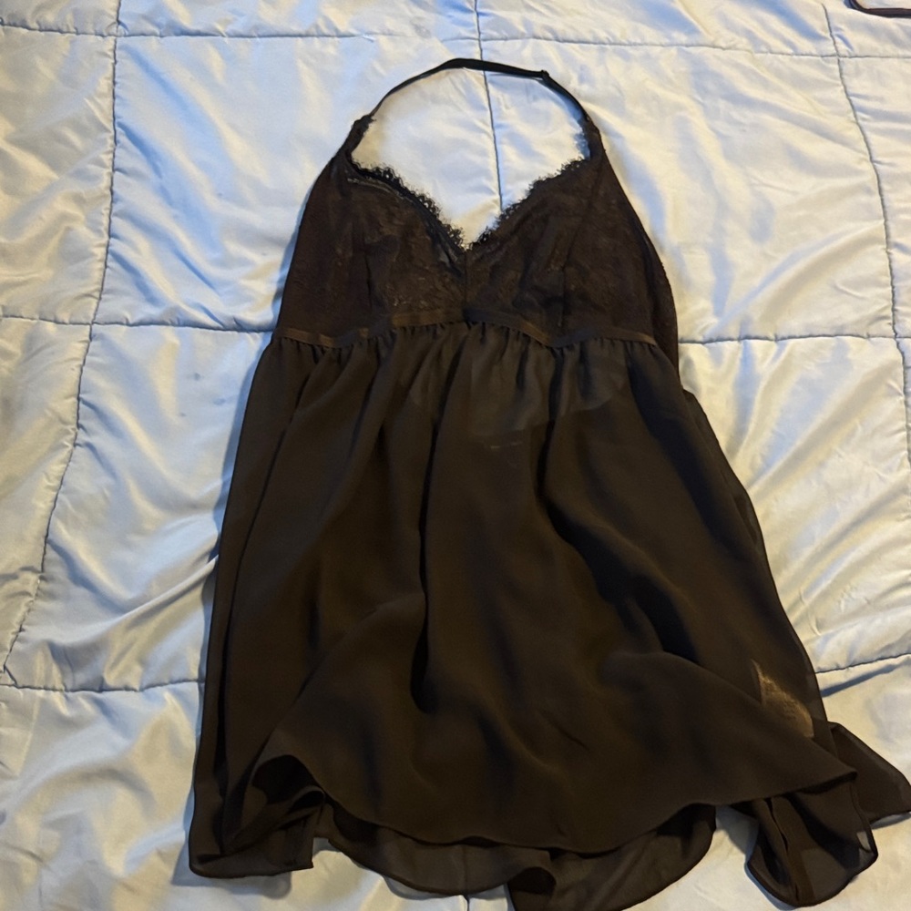 INC International Concepts Black Lace Chemise